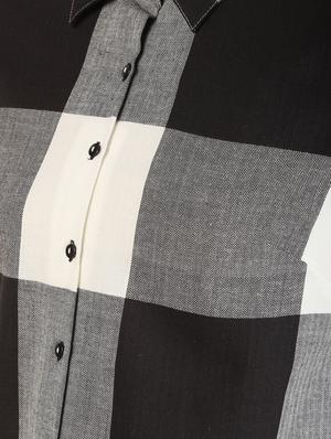 checkered crop shirt - 15988054 - Standard Image - 6