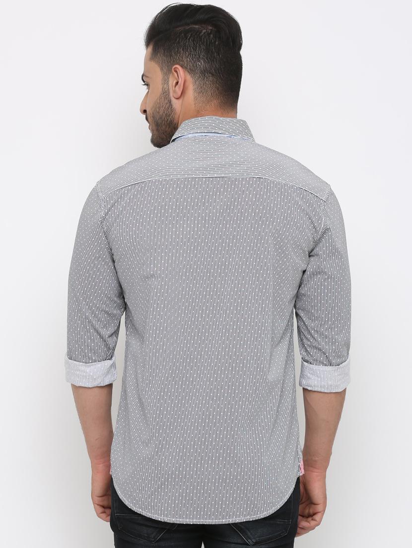 black striped casual shirt - 15988334 - Zoom Image - 3