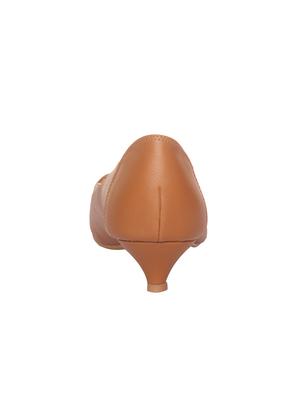 tan faux leather slip on pumps - 15988444 - Standard Image - 3