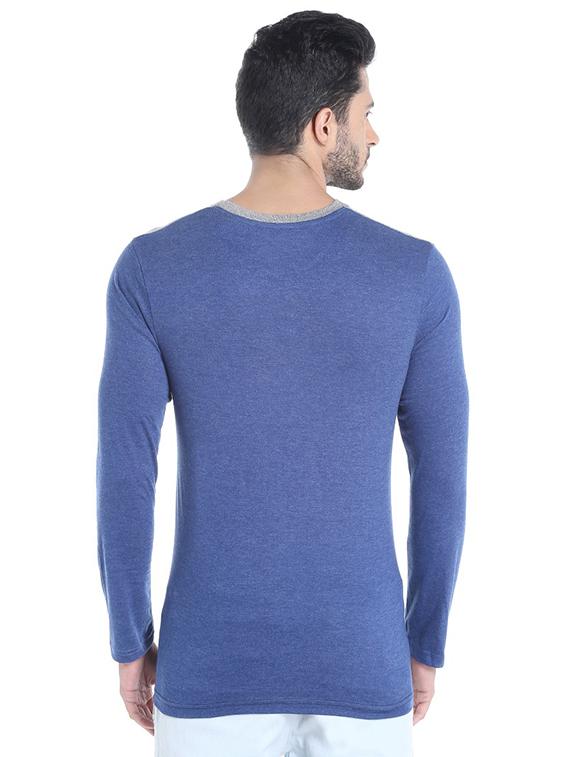 grey color block t-shirt - 15988655 - Zoom Image - 3