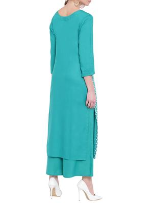 Block printed kurta palazzo set - 15989112 - Standard Image - 3