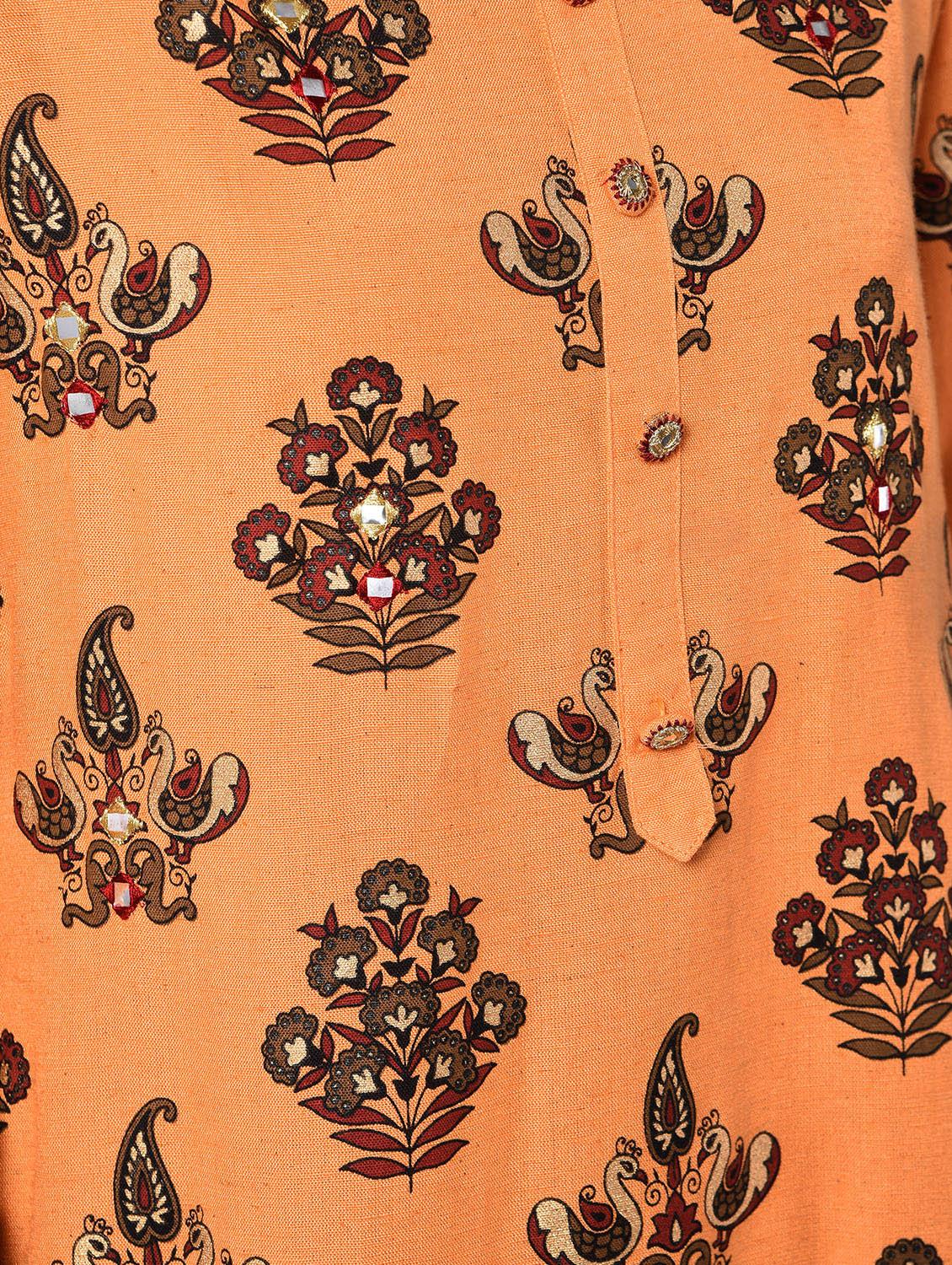 printed straight kurta - 15996693 - Zoom Image - 6