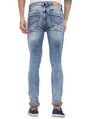 blue cotton washed jeans - 15996933 - Standard Image - 3
