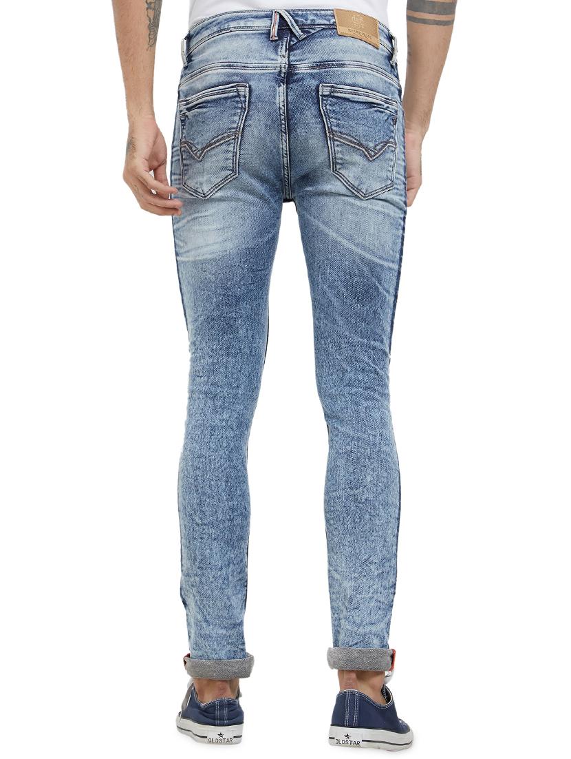 blue cotton washed jeans - 15996933 - Zoom Image - 3
