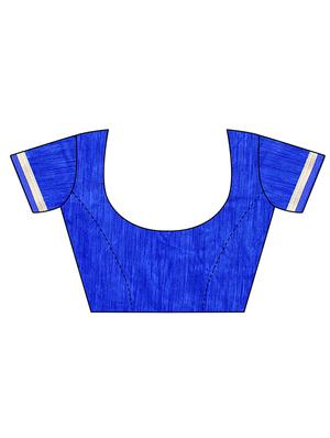 lace border tie & dye saree with blouse - 15997666 - Standard Image - 3