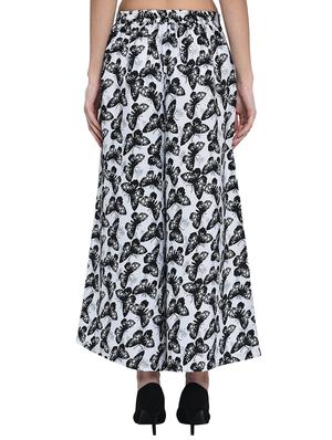 butterfly print flared palazzo - 15997915 - Standard Image - 3