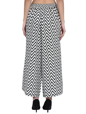 high rise chevron flared palazzo - 15997919 - Standard Image - 3
