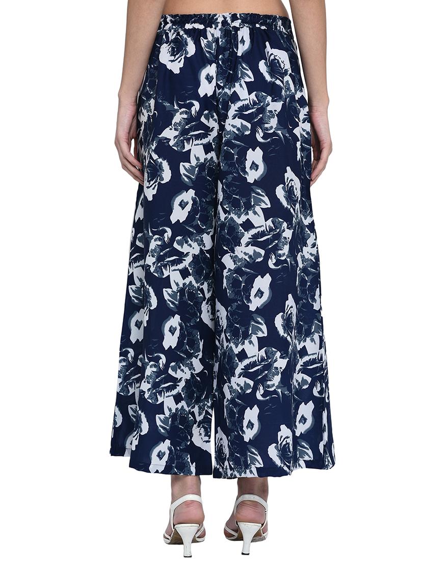 high rise floral flared palazzo - 15997921 - Zoom Image - 3
