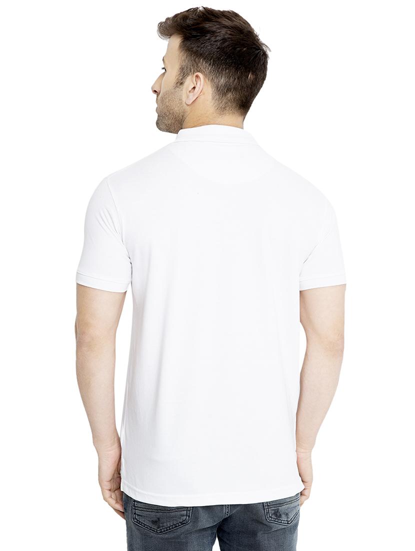 white solid polo tshirt - 15998284 - Zoom Image - 3