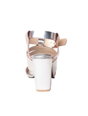 silver ankle strap sandals - 15998429 - Standard Image - 3
