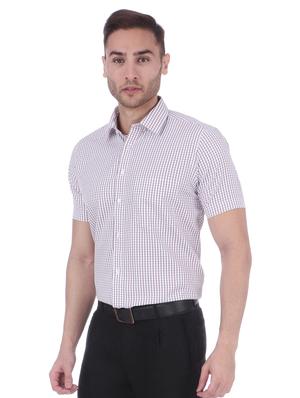 purple polyester blend formal shirt - 15999062 - Standard Image - 6