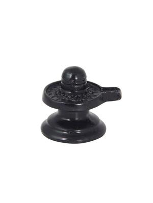 handicrafts paradise metal shiva ling lingam for puja purpose - 2 inch ( golden ) - 15999282 - Standard Image - 3