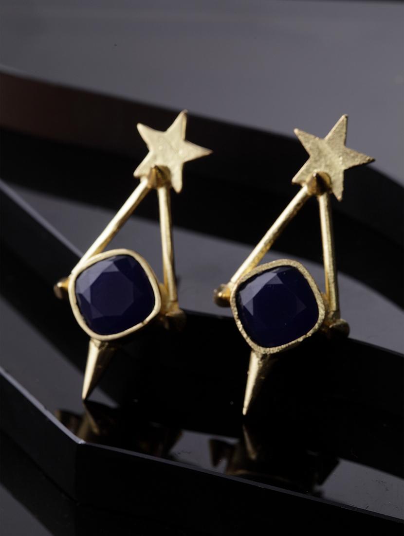 gold metal studs earring - 15999961 - Zoom Image - 3