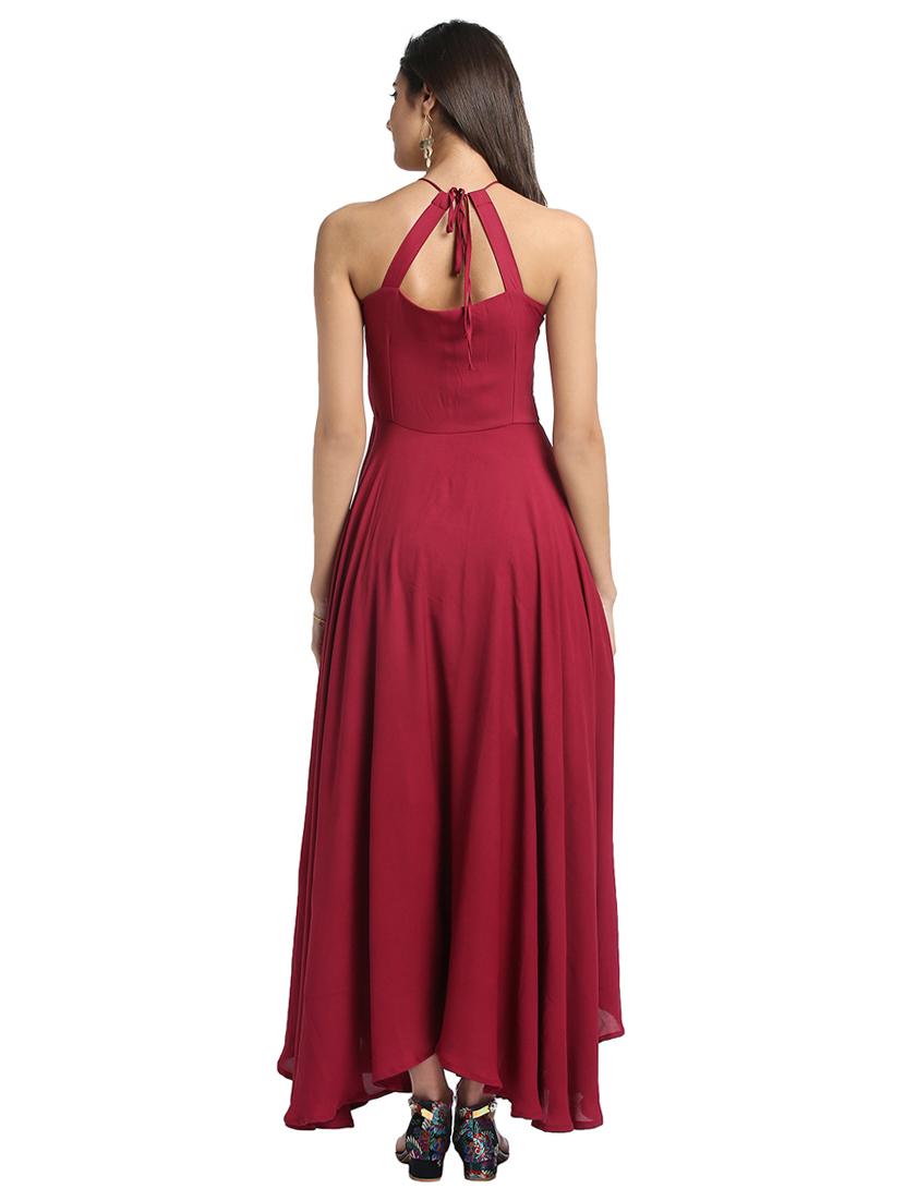 contrast sequined flared maxi dress - 16001073 - Zoom Image - 3