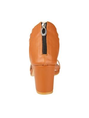 orange closed back sandals - 16001120 - Standard Image - 3