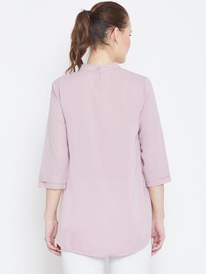 jewel embellished keyhole neck top - 16001328 - Standard Image - 3
