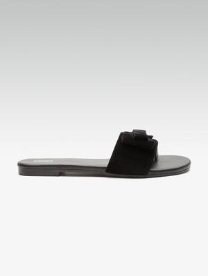 black slip on sandals - 16002584 - Standard Image - 3