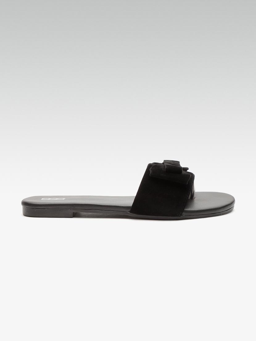 black slip on sandals - 16002584 - Zoom Image - 3