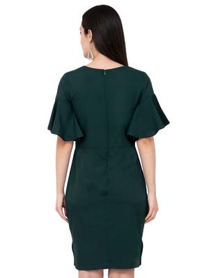 ruffle sleeved sheath dress - 16002871 - Standard Image - 3