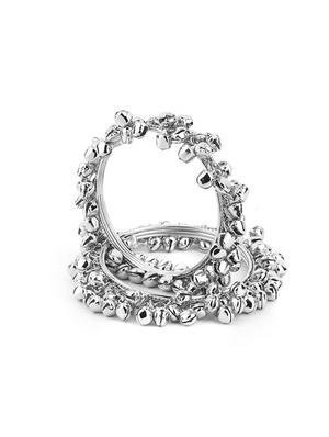 silver metal bangle - 16003424 - Standard Image - 3