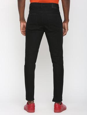 black denim patched jeans - 16003689 - Standard Image - 3