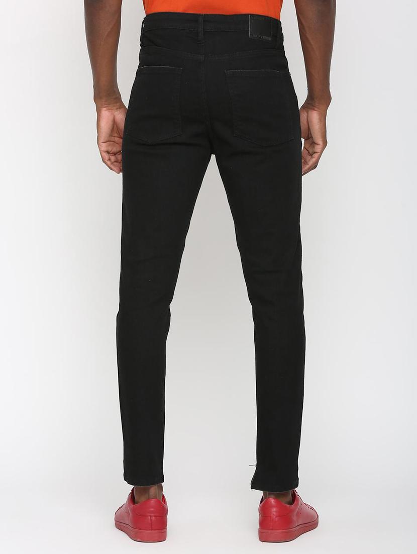 black denim patched jeans - 16003689 - Zoom Image - 3