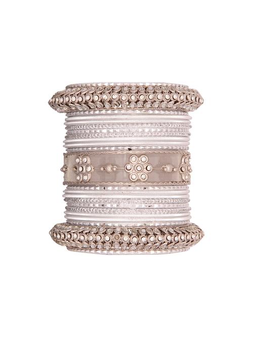 silver brass bangle - 16003761 - Standard Image - 1