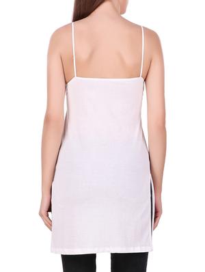 floral patch side slit camisole - 16003942 - Standard Image - 3