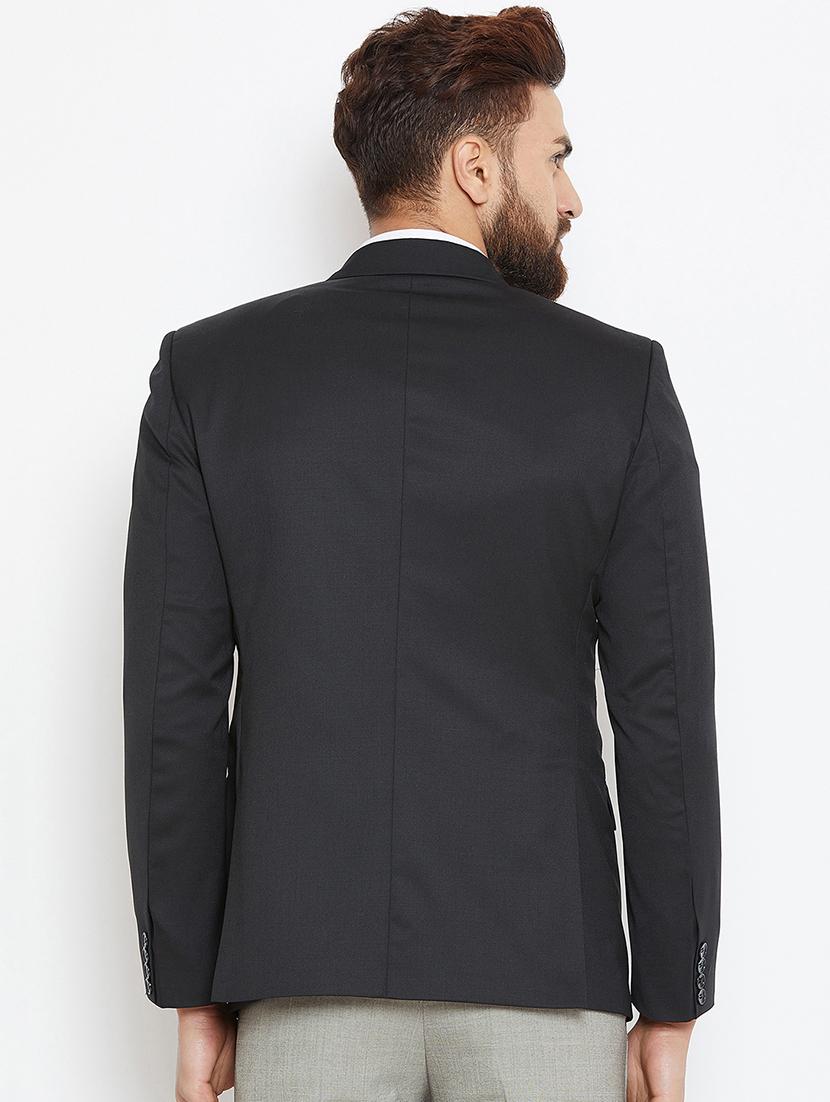 black polyester formal blazer - 16005926 - Zoom Image - 3