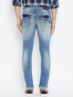 blue denim washed jeans - 16005965 - Standard Image - 3