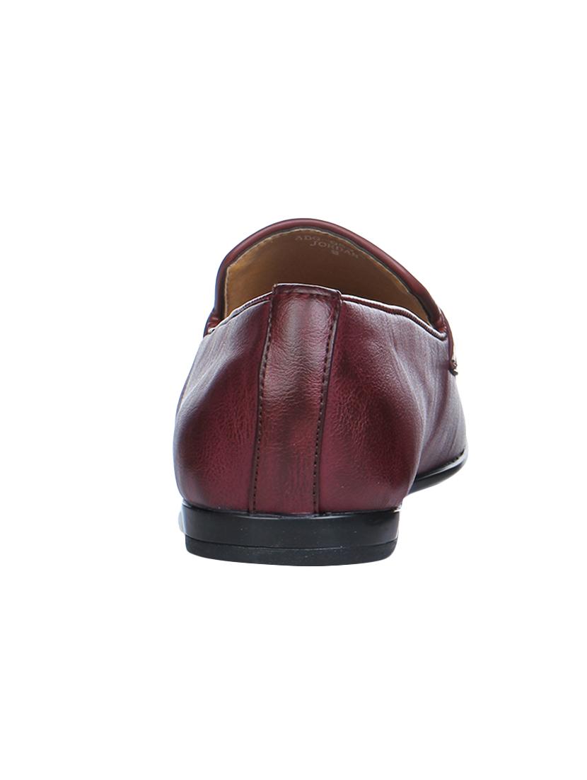 red Leather formal slip ons - 16007863 - Zoom Image - 3