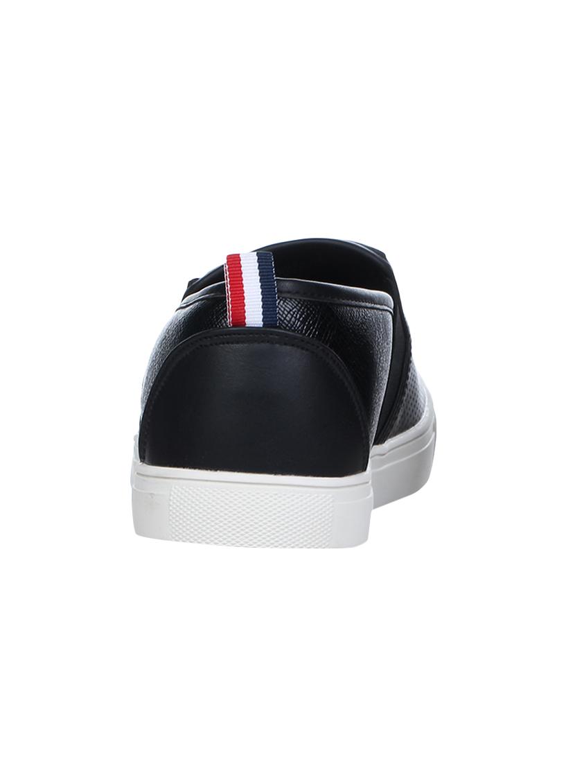 black leather casual slip ons - 16007944 - Zoom Image - 3