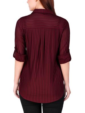 roll up sleeved striped shirt - 16008165 - Standard Image - 3