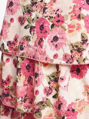 halter neck floral ruffle dress - 16009006 - Standard Image - 6