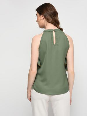 keyhole back ruffle top - 16009025 - Standard Image - 3