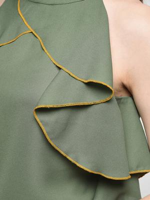 keyhole back ruffle top - 16009025 - Standard Image - 6