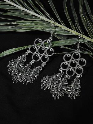 silver drop earring - 16009667 - Standard Image - 3