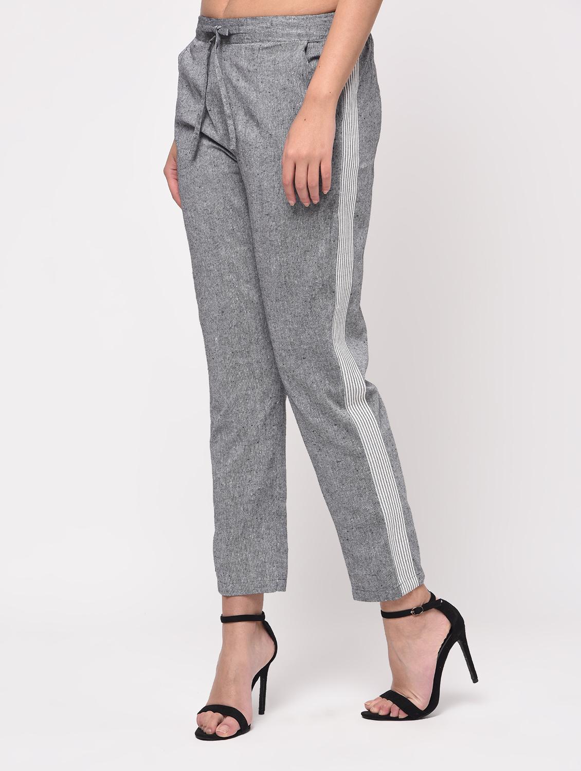 side striped drawstring trouser - 16009766 - Zoom Image - 3