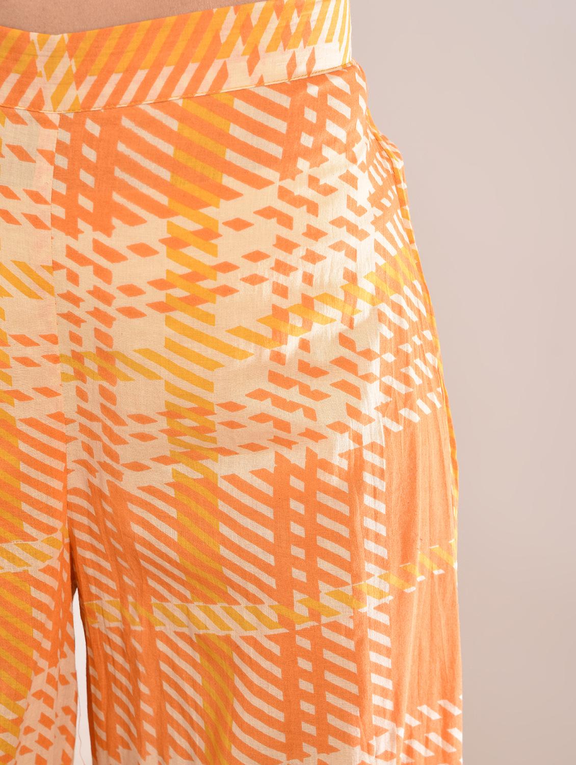 Kaantha asymmetric kurta palazzo set with tassels - 16011130 - Zoom Image - 6