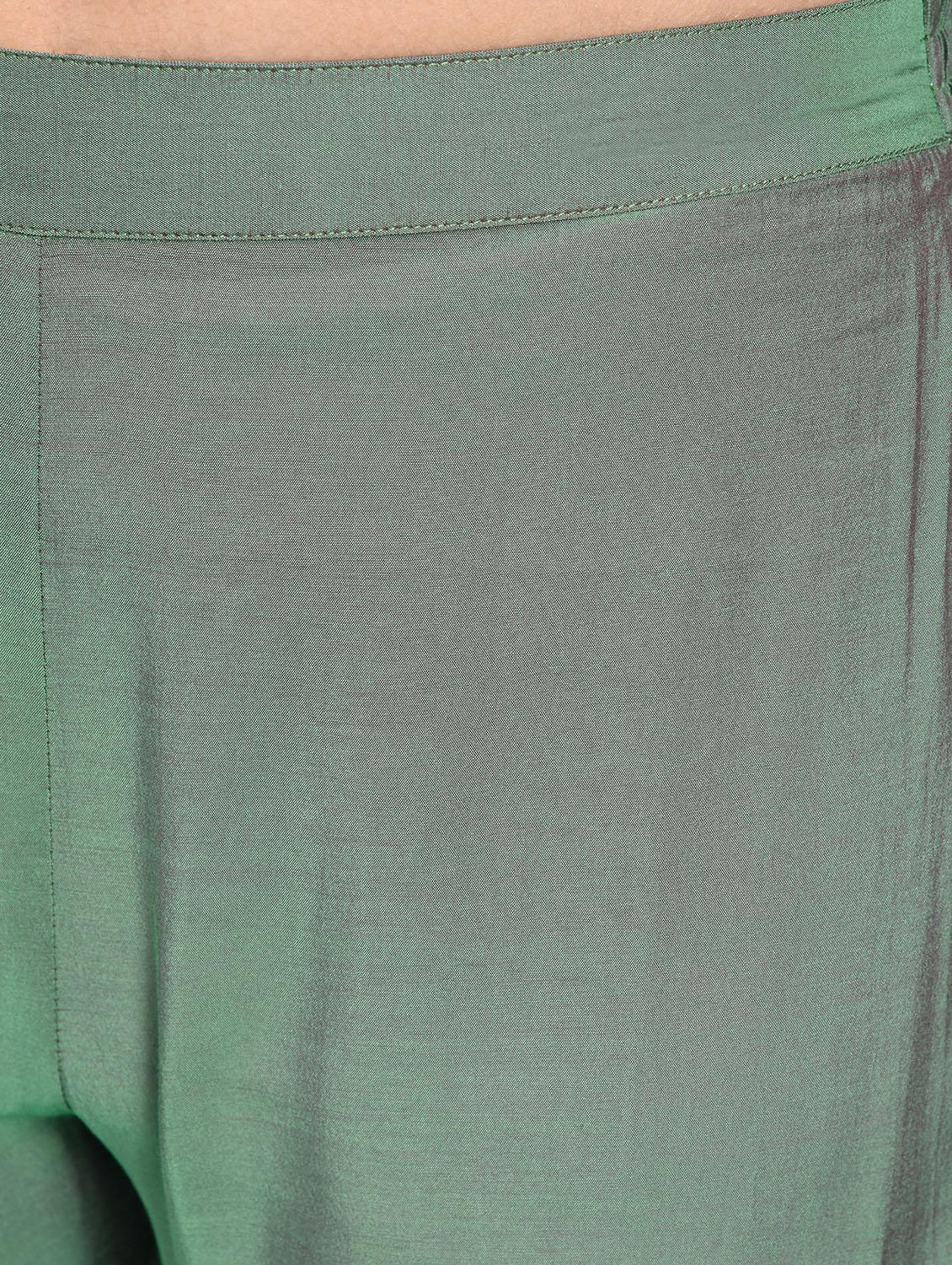 Bell sleeves solid kurta pant set - 16012147 - Zoom Image - 6