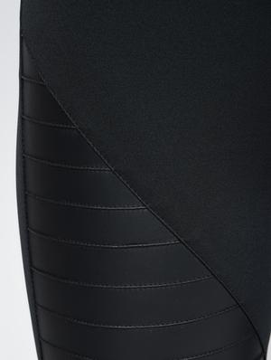 leather patch high rise jegging - 16012394 - Standard Image - 6