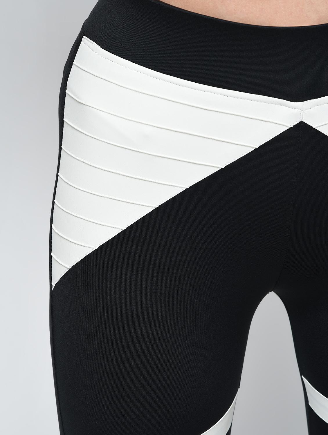 contrast paneled high rise jegging - 16012401 - Zoom Image - 6