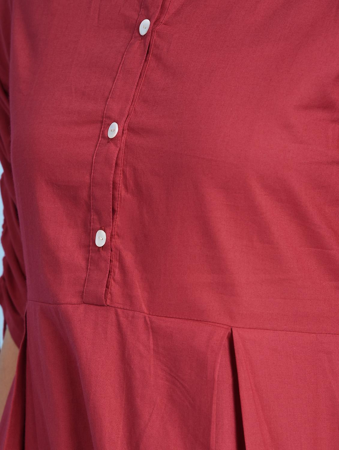 Cowl solid kurta - 16012411 - Zoom Image - 6