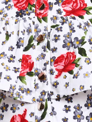 red cotton frock - 16013483 - Standard Image - 3