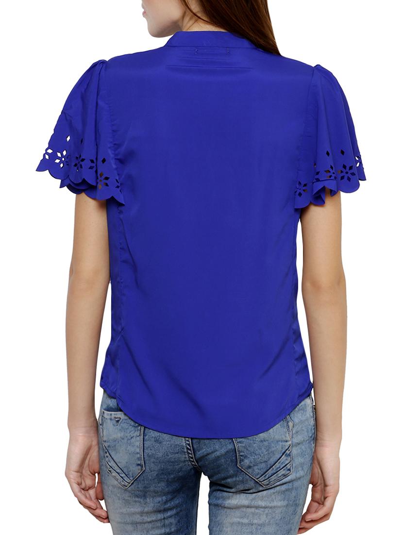 flutter sleeved cut work shirt - 16013849 - Zoom Image - 3