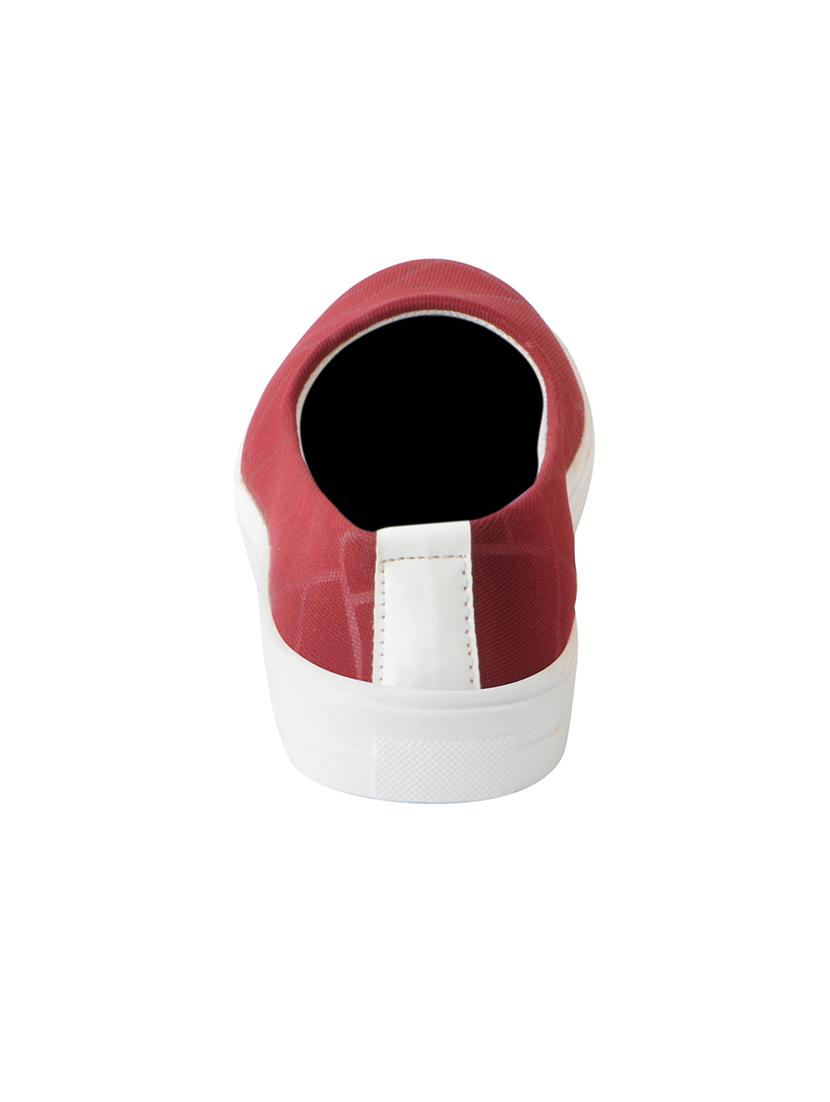 maroon synthetic slip on ballerina - 16015727 - Zoom Image - 3