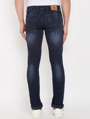 blue cotton ripped jeans - 16015948 - Standard Image - 3