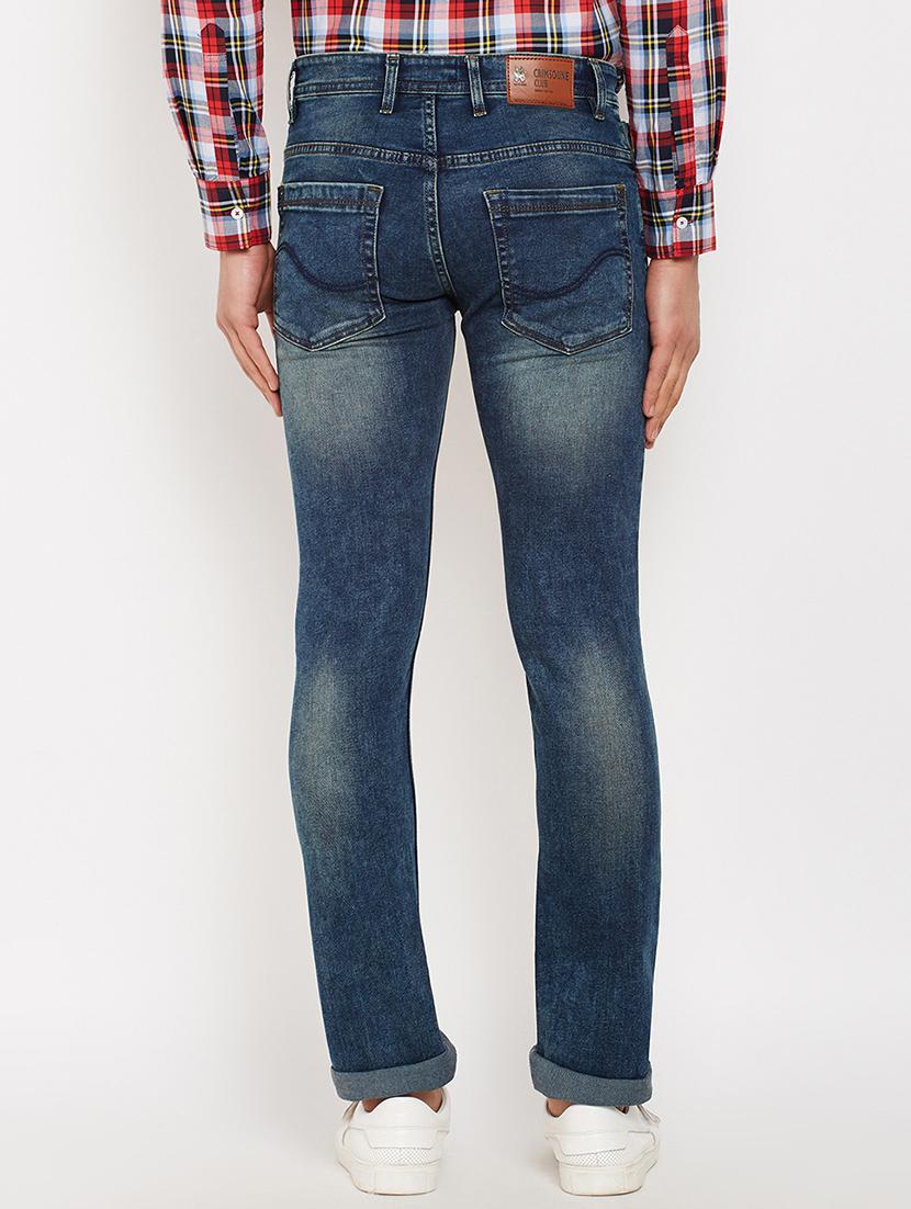 blue cotton ripped jeans - 16015950 - Zoom Image - 3