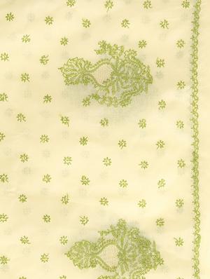 floral yellow chikankari saree - 16016609 - Standard Image - 3