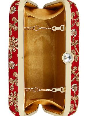 red metal box clutch - 16016817 - Standard Image - 3